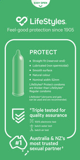 Lifestyles Regular Protect Condoms 10 Pack Condoms